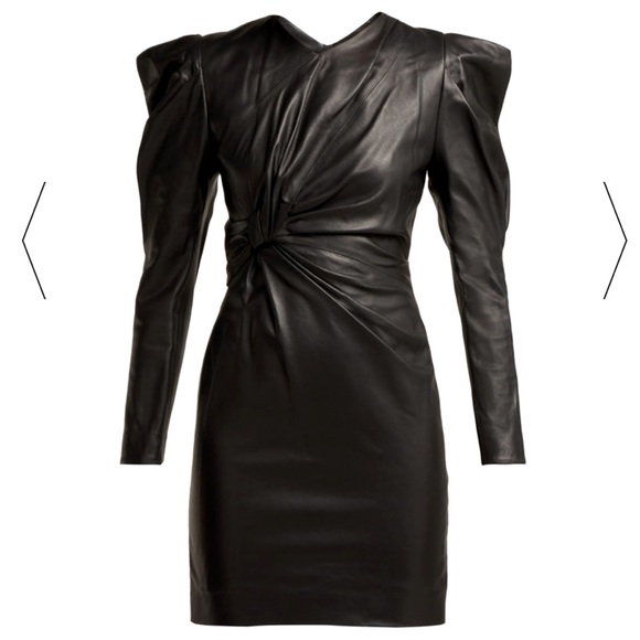 Isabel Marant Dresses & Skirts - Isabel Marant Cobe Knotted Leather Mini Dress FR36